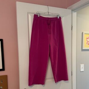 Vibrant Pink Wide-Leg Lounge Pants Mono B size Medium- Like New